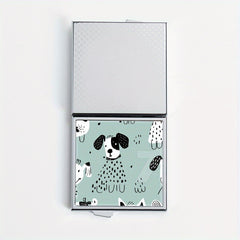 Dog Picture Printing Square Pill Box with 4 Compartments