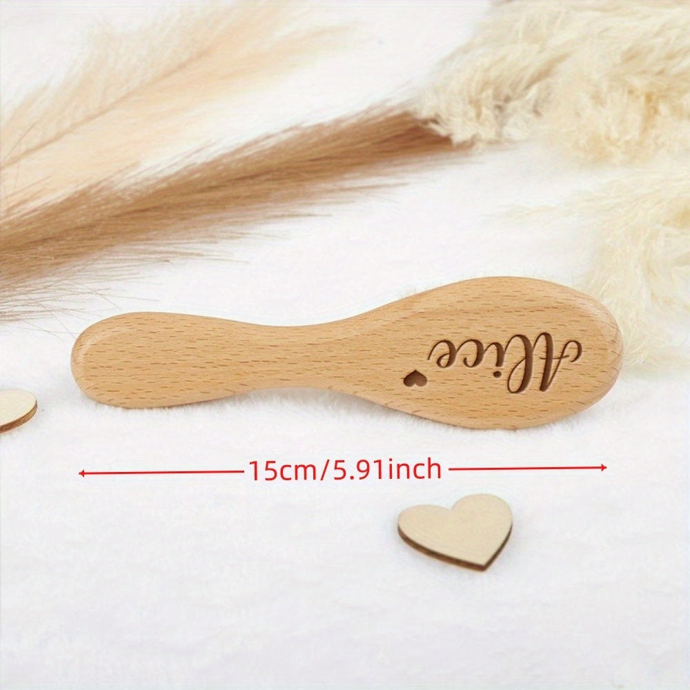 Personalized Kids' Hair Brush With Name & Birth Date