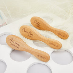 Personalized Kids' Hair Brush With Name & Birth Date