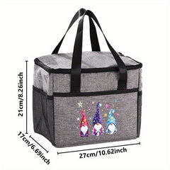 Whimsical Gnome Insulated Lunch Box Bag