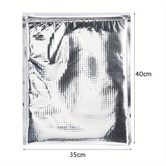 5 Pack Aluminum Foil Food Storage Bags Insulated Cooler Pouches for Picnics