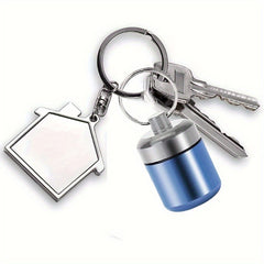 Waterproof Pill Container Mini Box Keychain Metal Organizer Portable Pocket