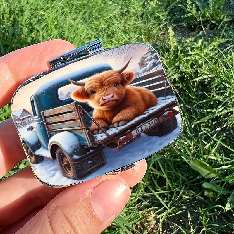 Niuniu Pill Box 2 Compartment Rectangular Decorative Organizer