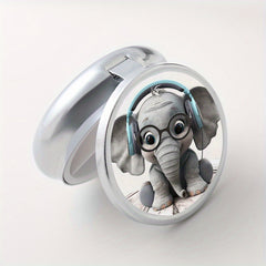 Elephant Pattern Medicine Organizer w/ 3 Compartments