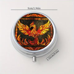 Phoenix Pill Organizer Compact & Portable Medicine Box for Travel