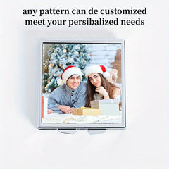 Customizable DIY Pattern Pill Organizer Metal Box Portable for Travel