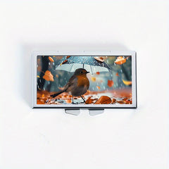 Bird Pattern Printed Rectangular Medicine Box 7 Compartment Pill Box