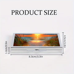 Seaside Sunset Pattern Printed Medicine Box 7 Compartment Pill Box