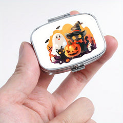 Portable Pill Organizer Metal Medicine Box for Travel Sports & Daily Use