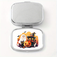 Portable Pill Organizer Metal Medicine Box for Travel Sports & Daily Use