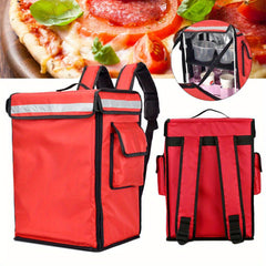 Foil Insulated Food Pizza Bag for Motorbike Bike
