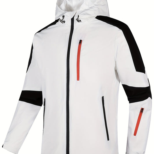 Men's Lightweight Windbreaker Jacket Zip Up Pockets