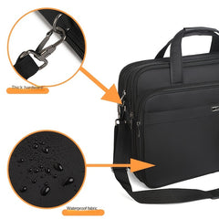 17.3 Inch Laptop Bag Expandable Briefcase for Men Women
