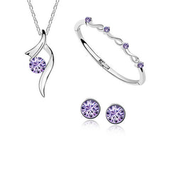 Crystal Jewelry Set for Women Girls