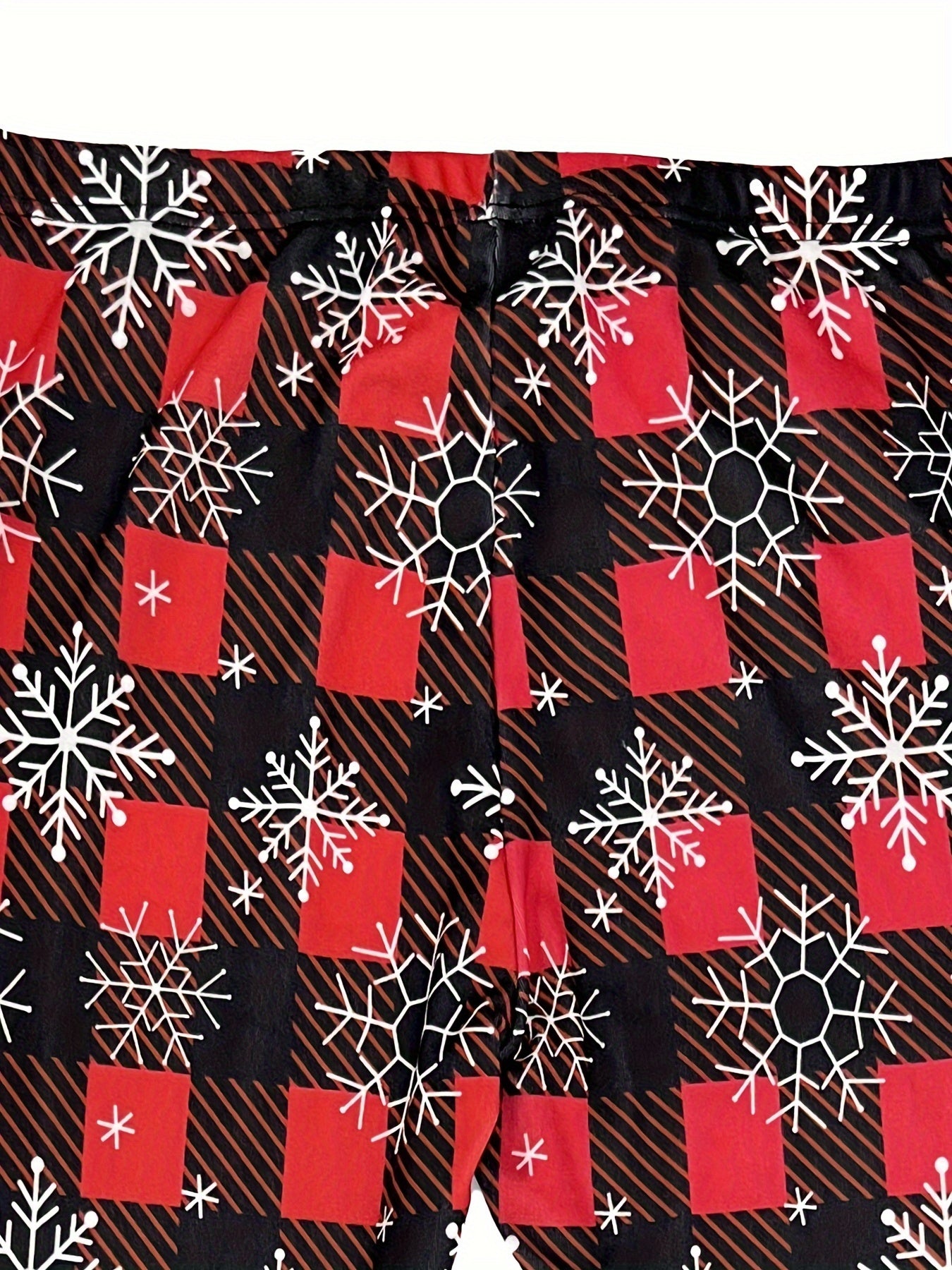 Snowflake Print High Stretch Leggings