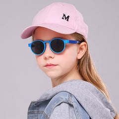 Trendy Round Frame Sunglasses for Girls