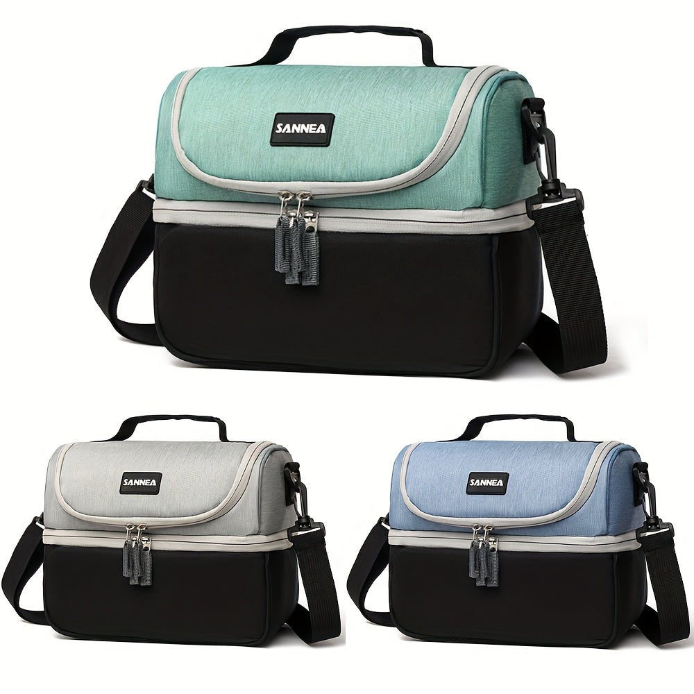 Double Layered Insulated Bag Portable Thickened Large Capacity Thermal Lunch Bag