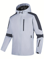 Men's Lightweight Windbreaker Jacket Zip Up Pockets