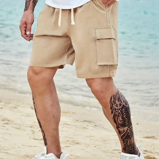 Men's Drawstring Cargo Shorts Casual Outdoor Summer Shorts