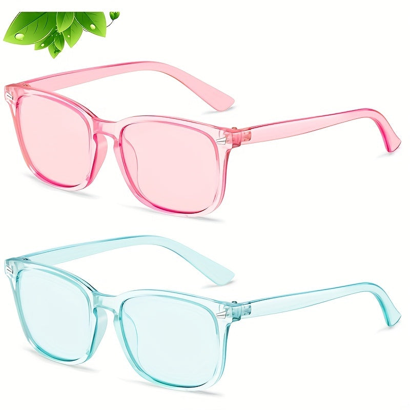 Kids Sunglasses UV Protection Boys Girls Outdoor Travel 2pcs