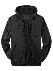 Camouflage Hooded Jackets Men's Casual Loose Fit Zip Up Jackets