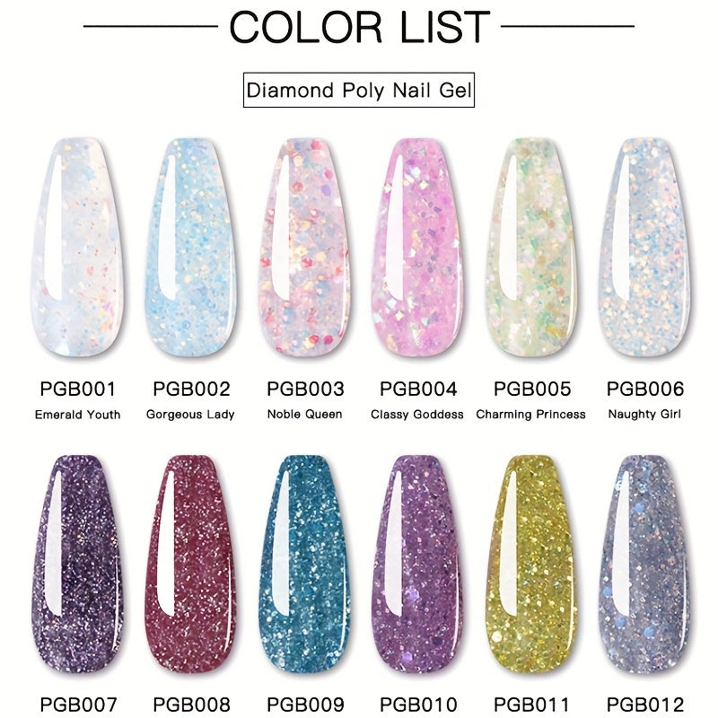 5 Nail Art Extension Glue Set with Brush, Pusher & Tips