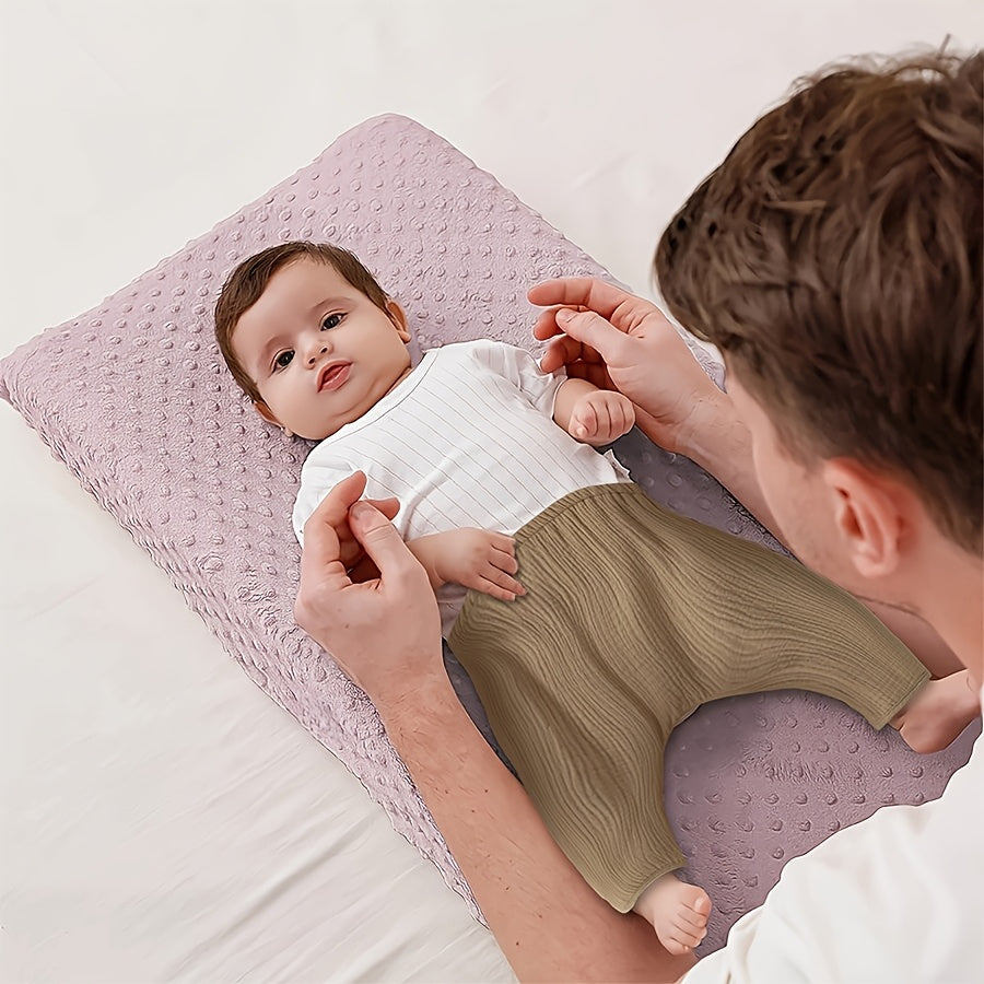 Plush Diaper Changing Pad Cover Soft Polyester Non Slip for Cribs & Play Mats
