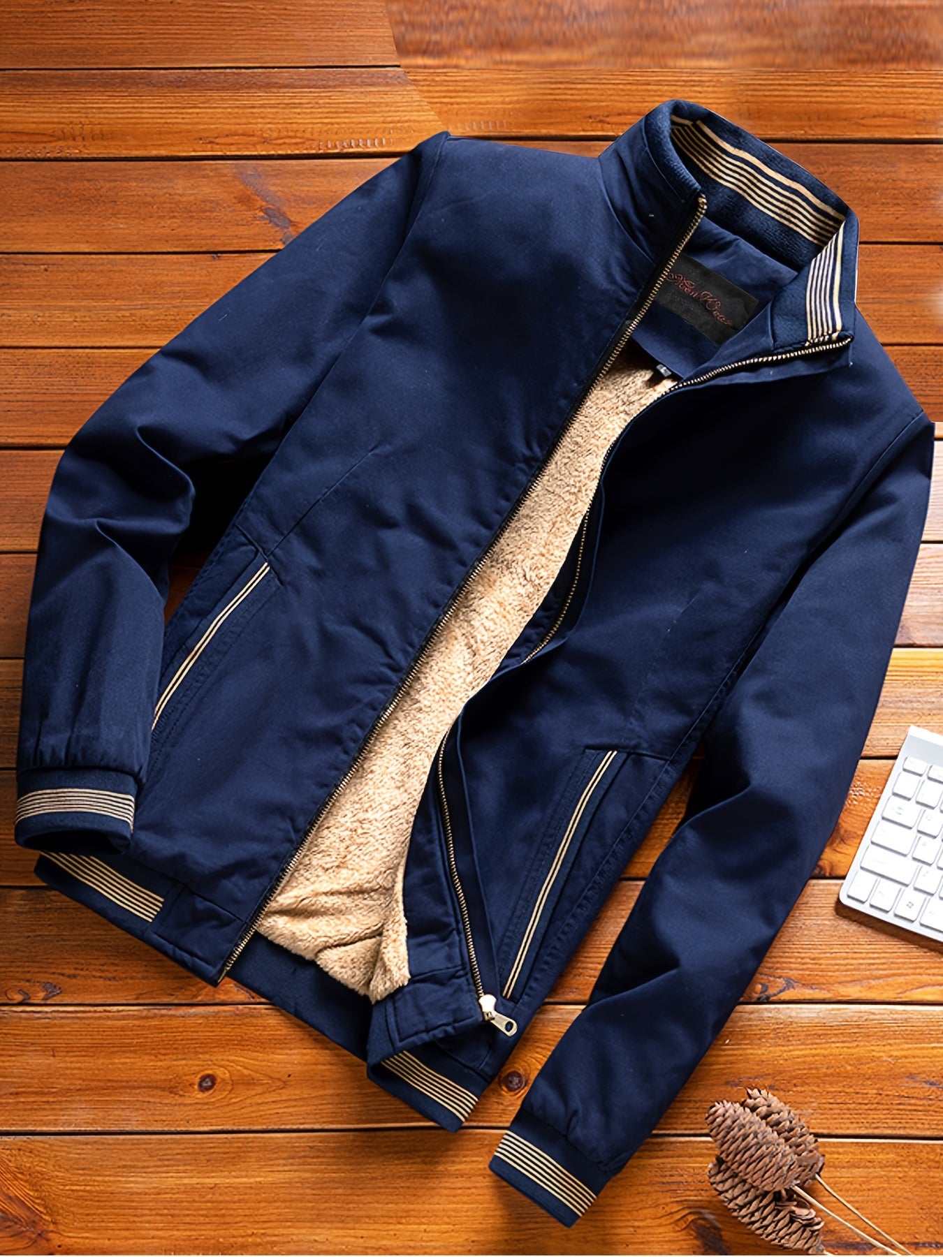 Men's Cotton Full Zip Fleece Jacket