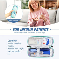 Insulin Travel Case Lightweight Insulated Storage for Needles