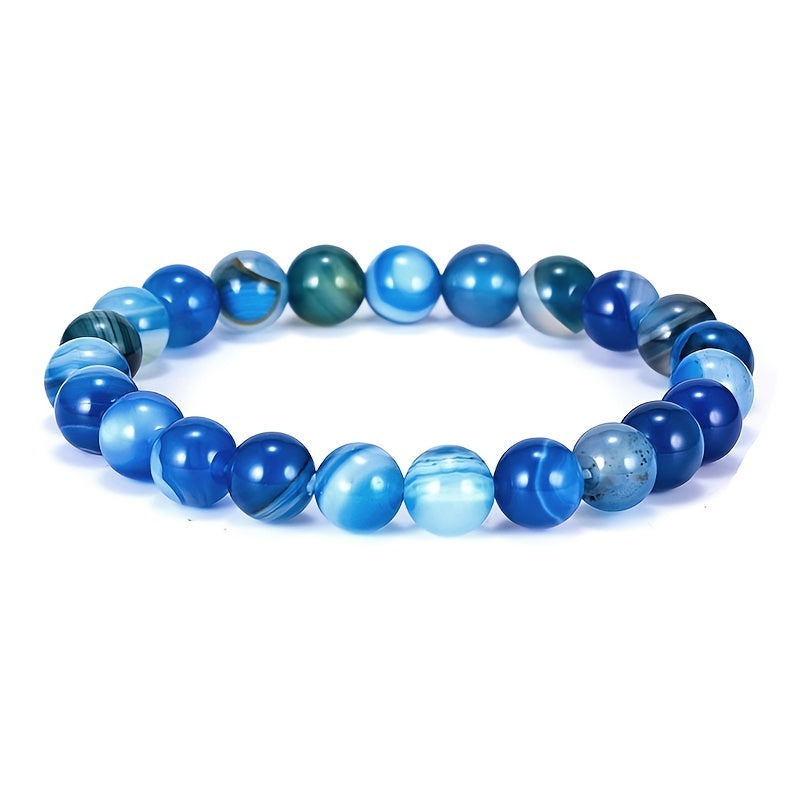 8MM Natural Stone Healing Crystal Stretch Bracelet