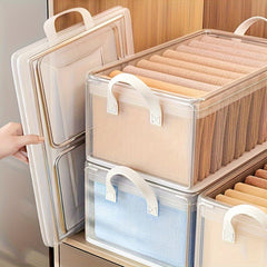 Foldable PVC Storage Box Drawer Style Folding Storage Bin Basket