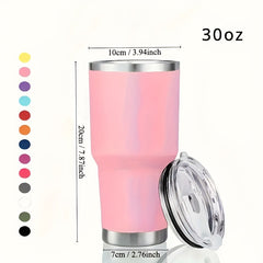 30oz Stainless Steel Insulated Coffee Mug with Lid - Ideal for Outdoor Sport