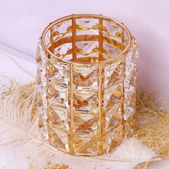 Crystal Makeup Brush Holder Organizer - Keep Your Cosmetics Tidy and Accessible