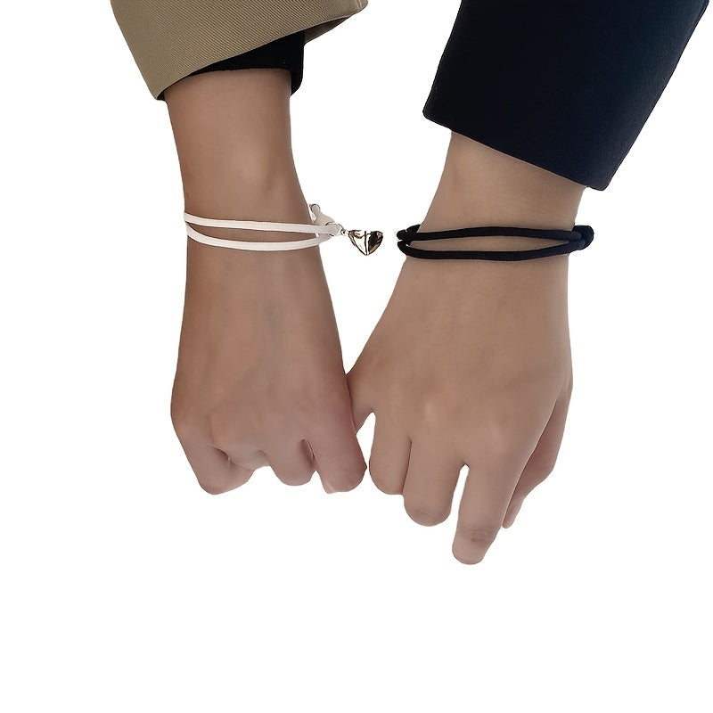 Magnetic Couple Bracelet Set, Love Couple Bracelet