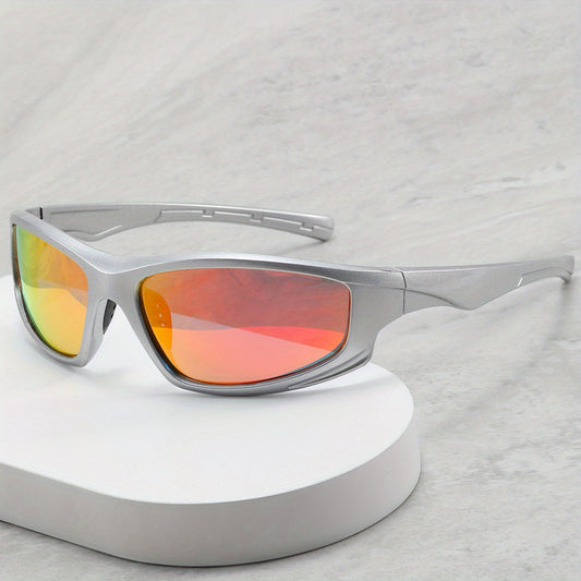 Retro Clout Mirror Lens Wrap Around Sport Sunglasses UV400