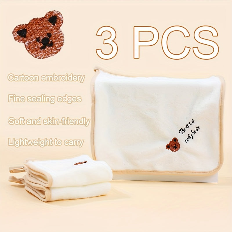 3 Pc Cartoon Kids Face Towel 5 Pc Set