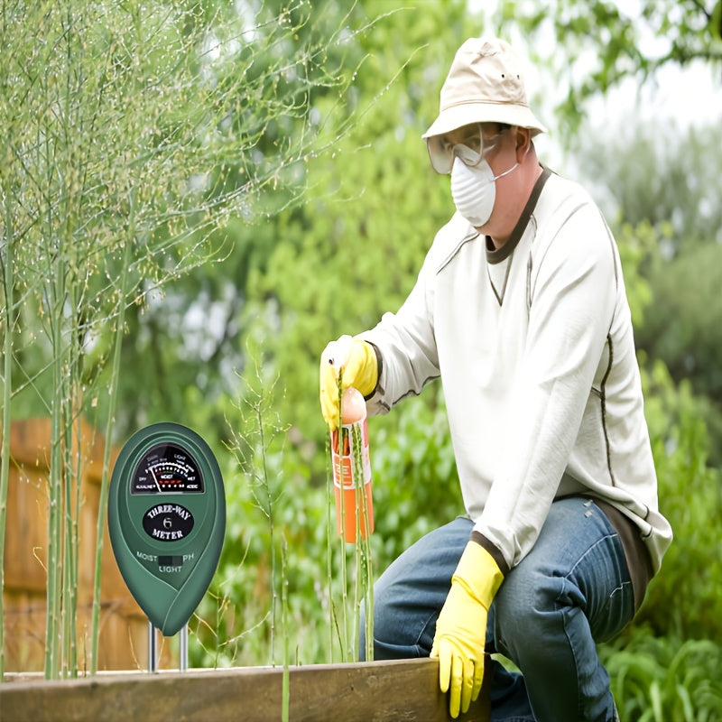 3-in-1 Soil Meter for Healthy Plants: Moisture, Light & PH Tester