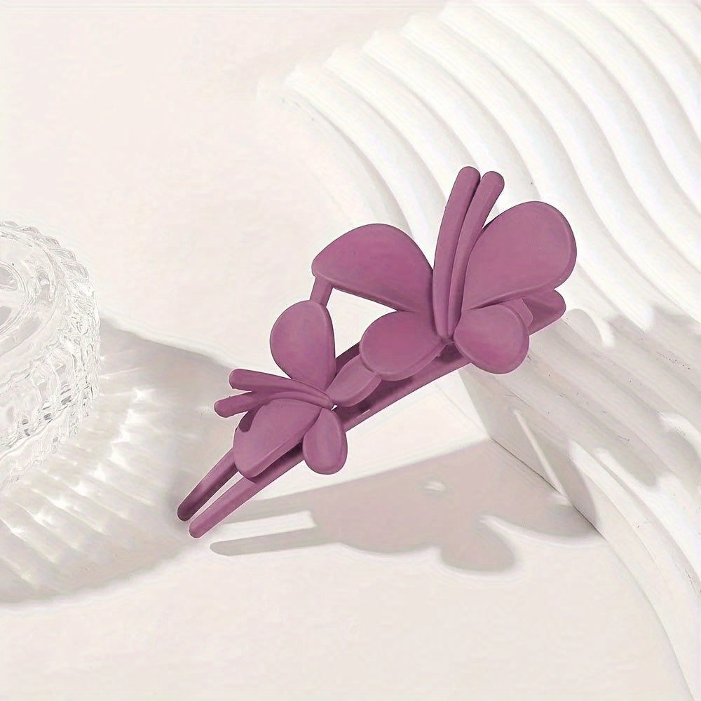 Frosted Butterfly Hair Clip Vintage Barrette Women Hair Accessories