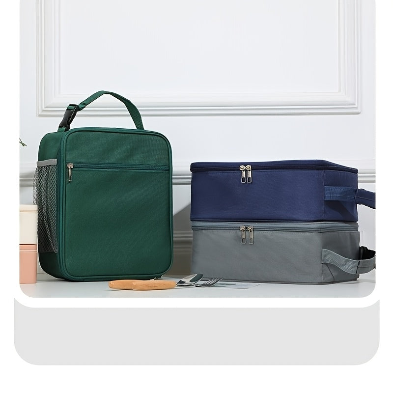 Large Capacity Insulated Lunch Bag Waterproof Durable Oxford Cloth