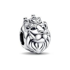925 Silver Lion Pendant Charm Bead for Bracelet Necklace DIY Jewelry