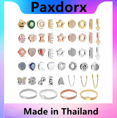 Reflexions Charms S925 Sterling Silver Heart Clip Safety Chain Beads