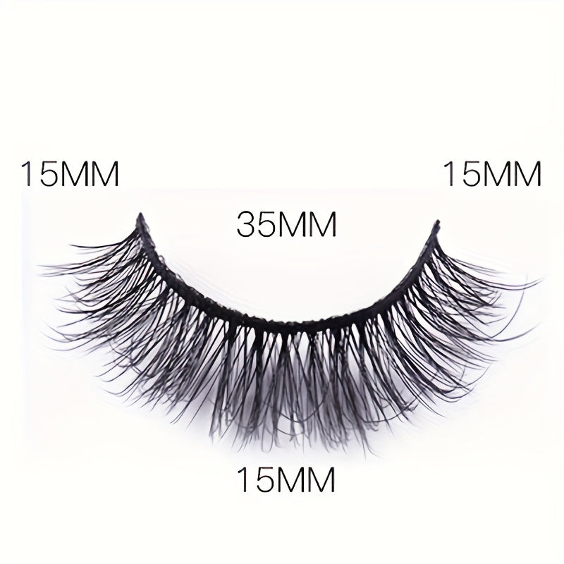 14 Pairs Natural Fluffy False Eyelashes Soft D Curl