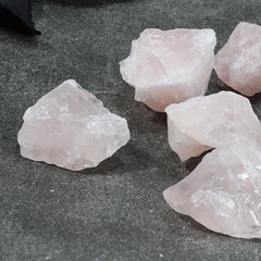 2pcs Natural Light Powder Crystal Raw Stones DIY Demagnetizing Purifying Stones