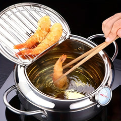 Stainless Steel Double Bottom Fryer Household Small Fryer