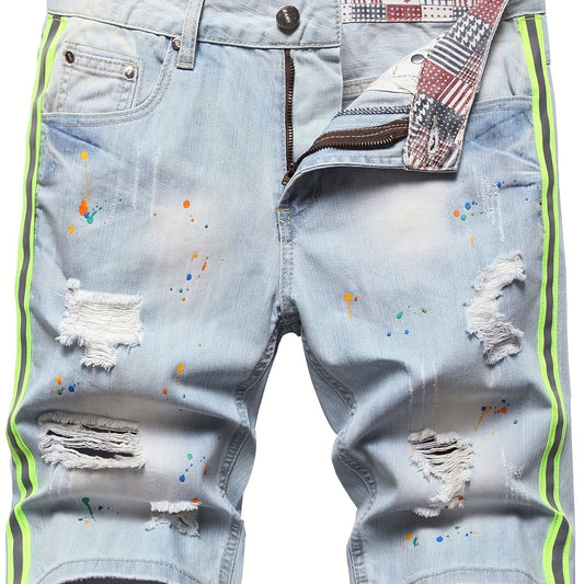 Men's Reflect Woven Tape Denim Shorts