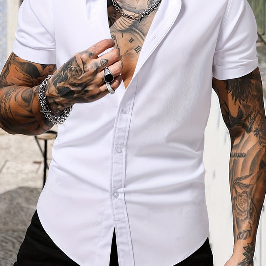Men's Casual Short Sleeve Shirt Summer Vacation Resort Tops