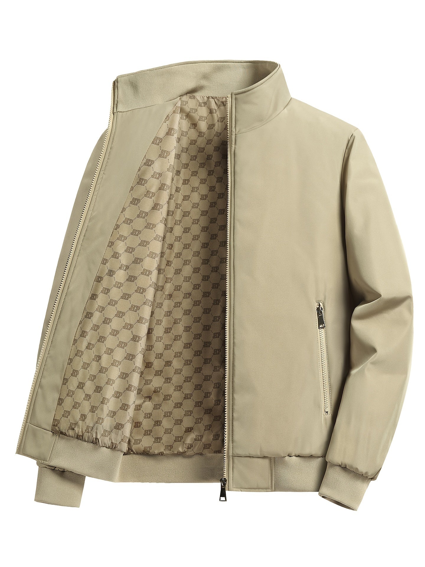 Men's Padded Stand Collar Jacket Windproof Outwear