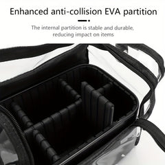 Makeup Brush Holder Case Clear Waterproof Organizer Bag