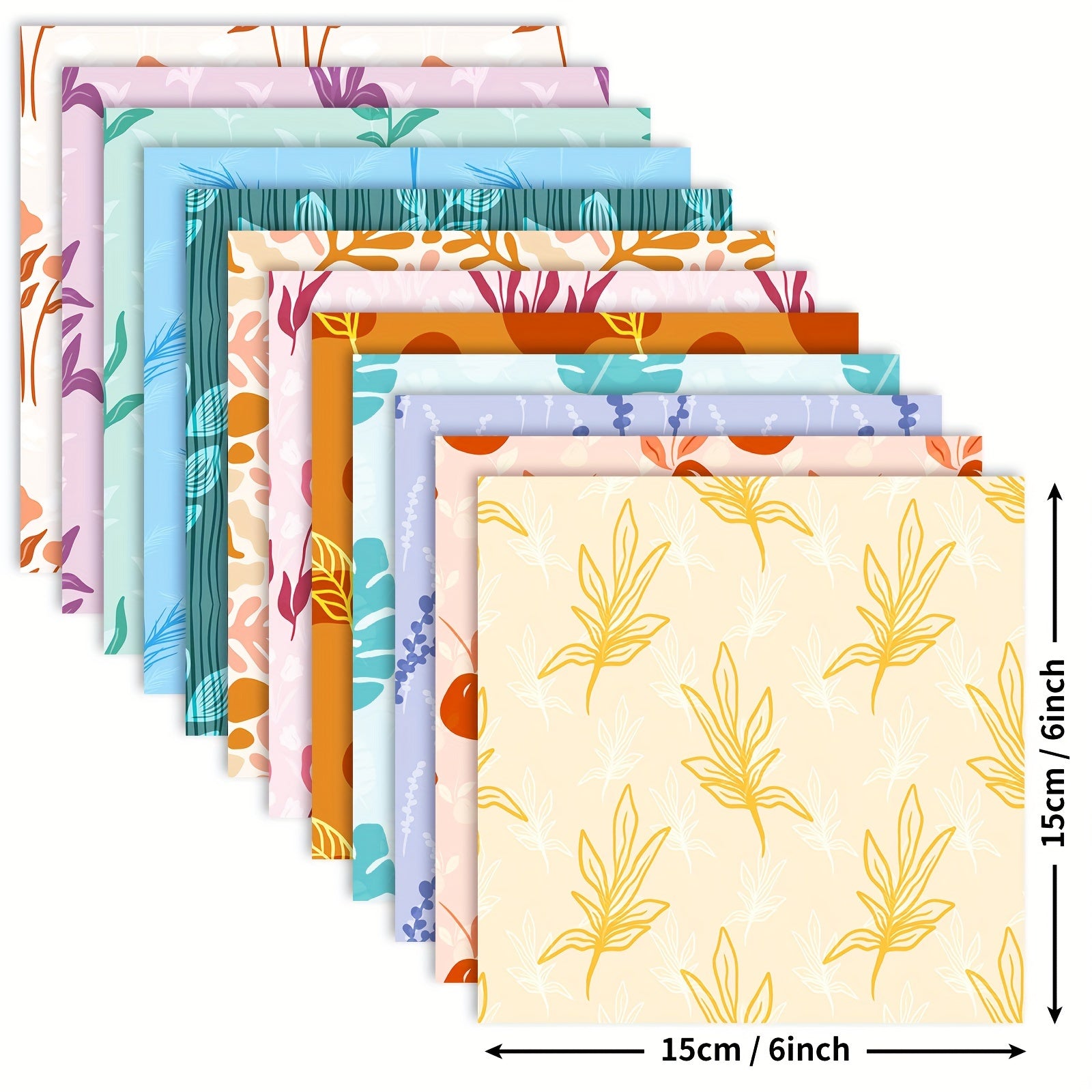 Bohemian Plant Series Paper Set for DIY Scrapbook Album Art Card