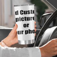 Custom Photo 20oz Stainless Steel Travel Mug - Halloween Hanukkah C